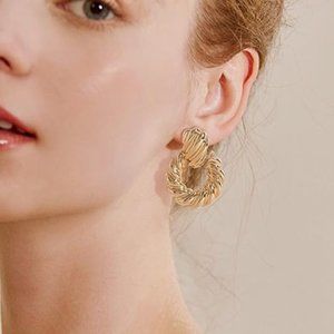 Gold Statement Earrings